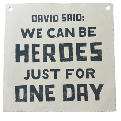 David Said 25"x25" Hand Painted Wall Hanging - Twinkle Twinkle Little One