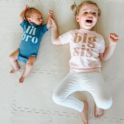 Lil Bro Short Sleeve Bodysuit - Indigo - Twinkle Twinkle Little One