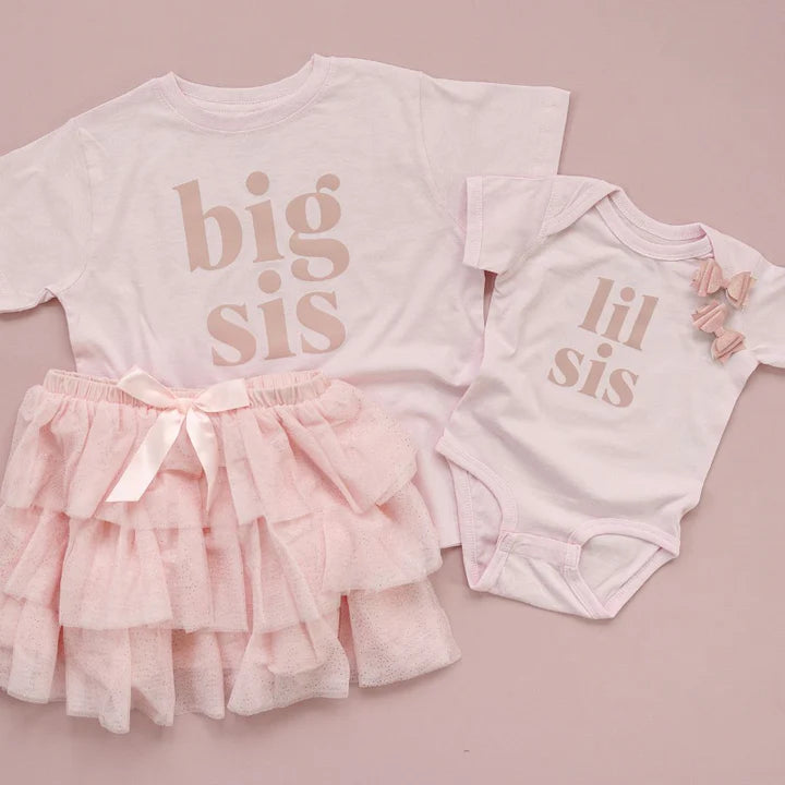 Lil Sis Short Sleeve Bodysuit - Ballet - Twinkle Twinkle Little One