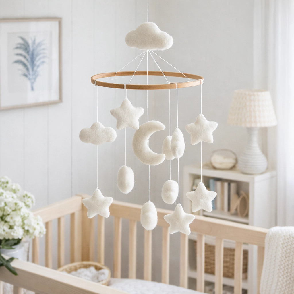 Moon & Stars Baby Mobile