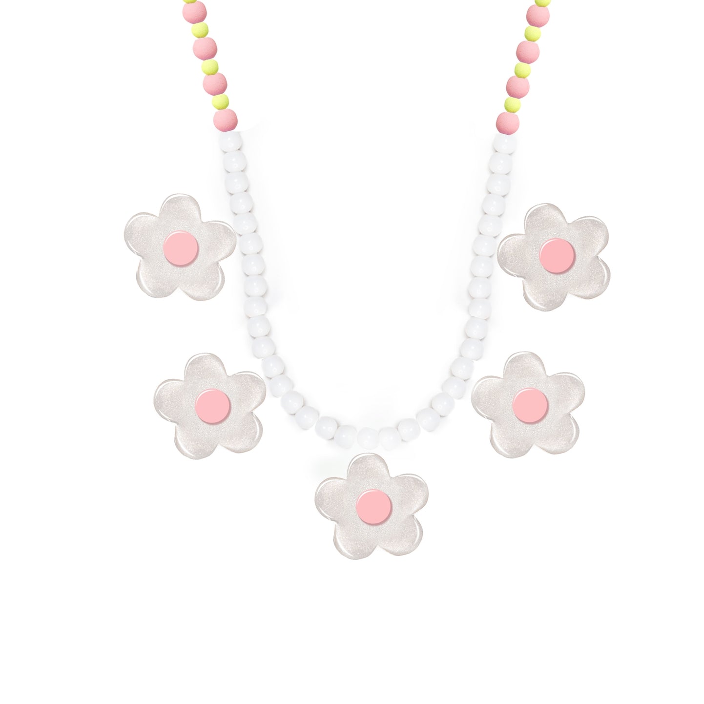 Multi Flower Beaded Necklace - Twinkle Twinkle Little One