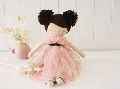 Alimrose Halle Ballerina Doll 48cm (Fair & Brunette) - Twinkle Twinkle Little One