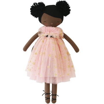 Alimrose Halle Ballerina Doll 48cm (Darker Brown & Ebony) - Twinkle Twinkle Little One