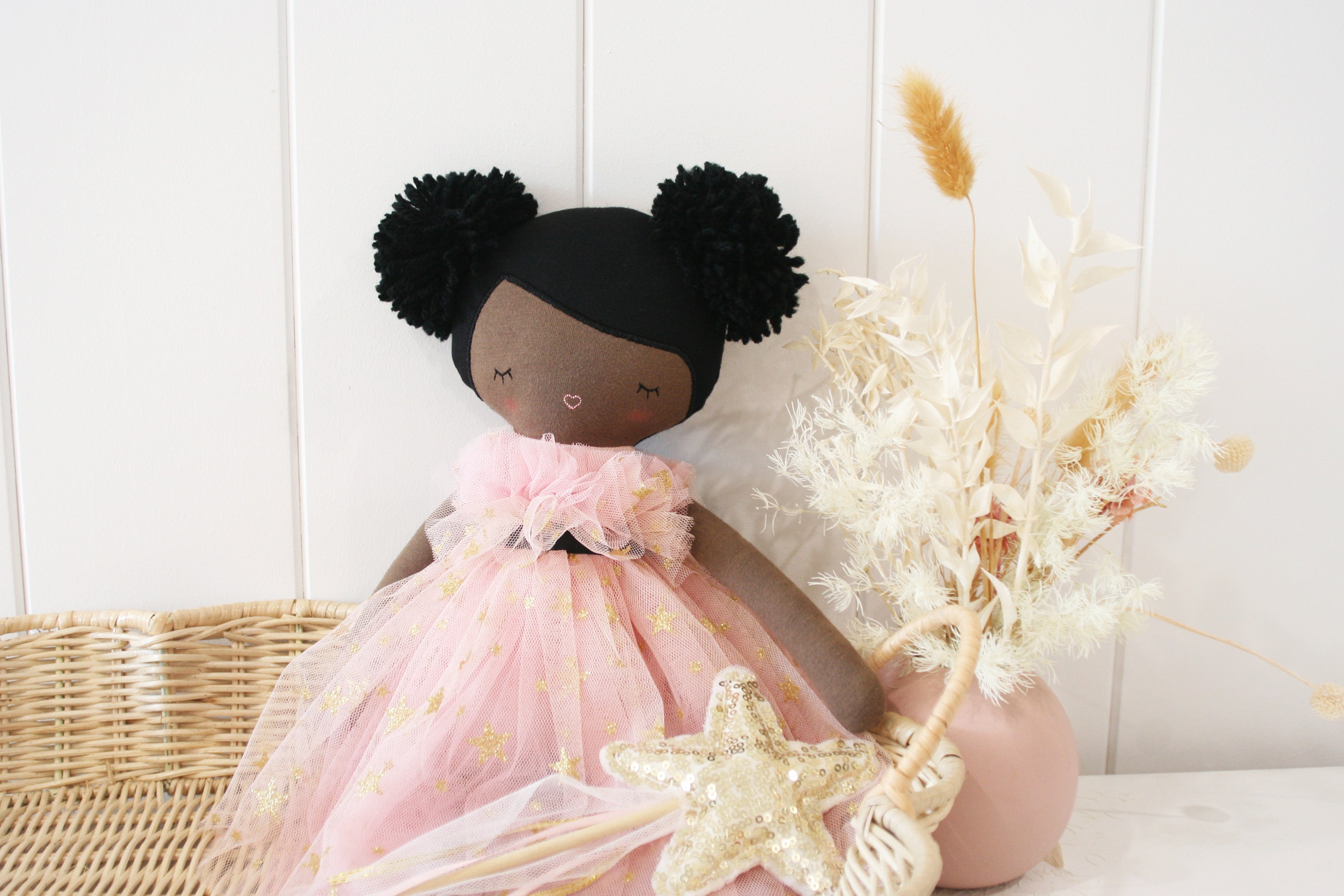 Alimrose Halle Ballerina Doll 48cm (Darker Brown & Ebony) - Twinkle Twinkle Little One