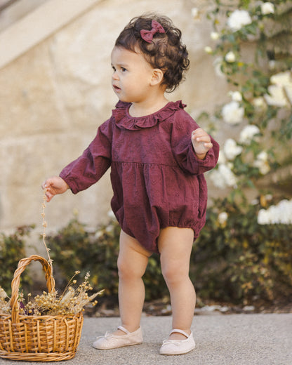 Adeline Romper - Fig - Twinkle Twinkle Little One