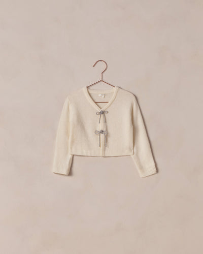 Bow Cardigan || Natural - Twinkle Twinkle Little One