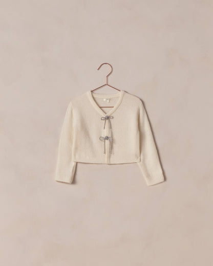 Bow Cardigan || Natural - Twinkle Twinkle Little One