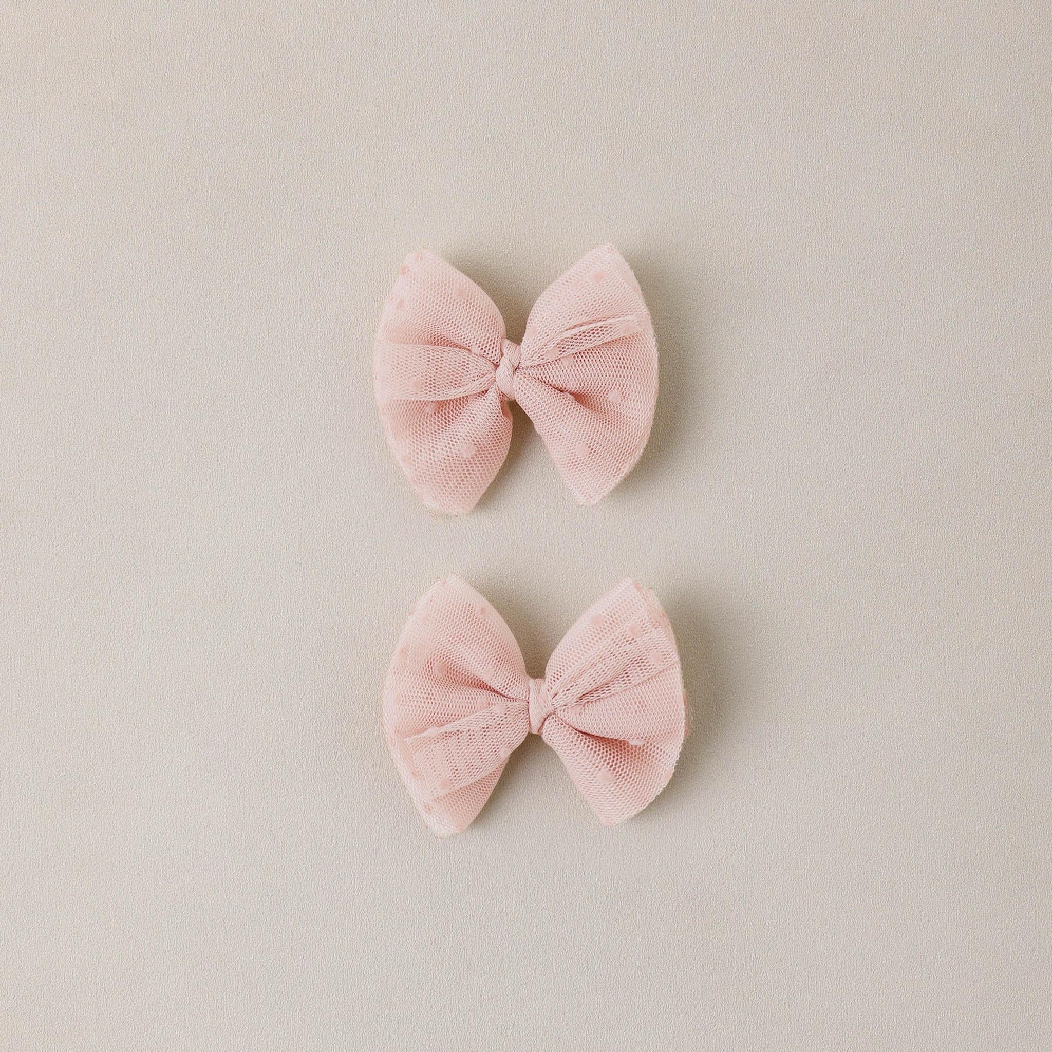Noralee Flutter Tulle Clips || Cotton Candy