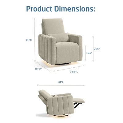 Maxi-Cosi Nursery Dorian Swivel Glider & Power Recliner with Nightlight