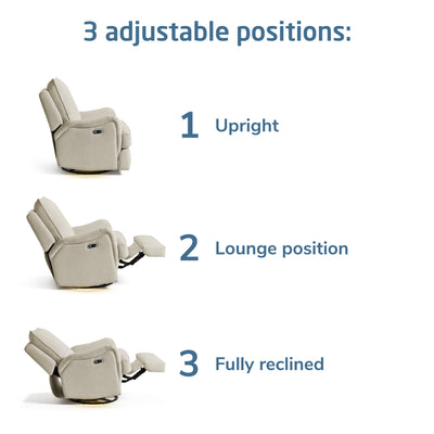 Maxi-Cosi Nursery Lindon Swivel Glider & Power Recliner