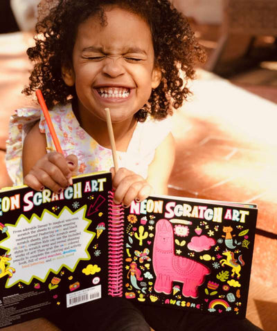 Neon Scratch Art - Twinkle Twinkle Little One