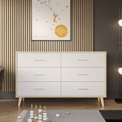 New York Double Dresser Natural with White