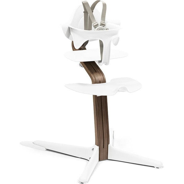 Buy walnut-white Stokke Nomi High Chair Bundle