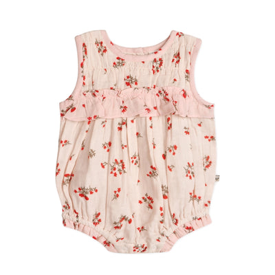 Noor Floral Organic Baby Romper & Headband Set