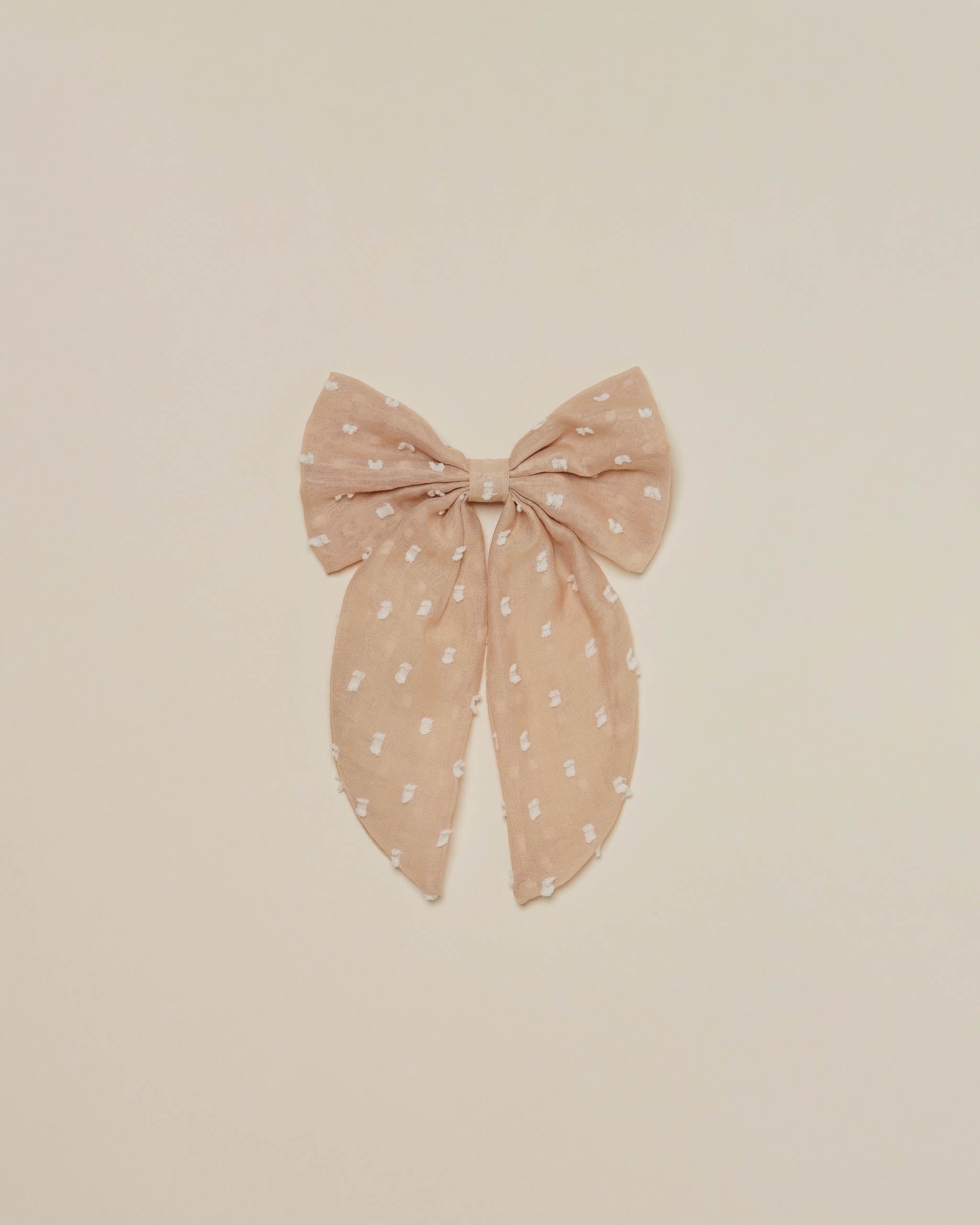 Noralee Apricot Oversized Bow - Twinkle Twinkle Little One
