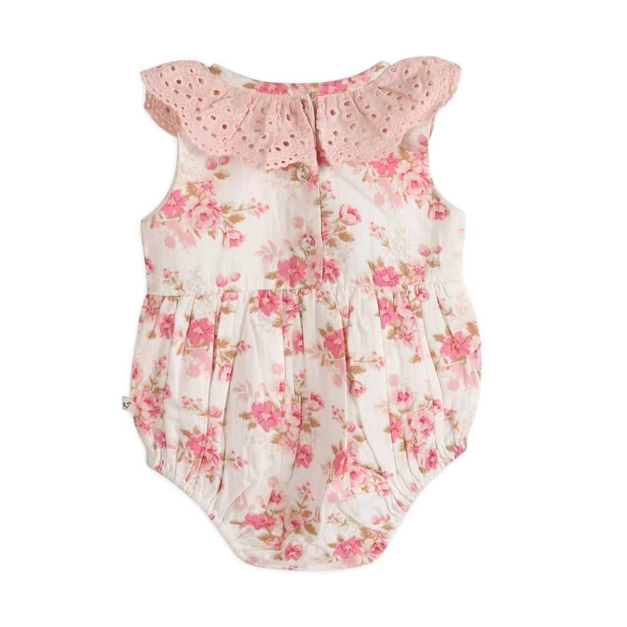 Nova Floral Organic Baby Romper & Headband Set