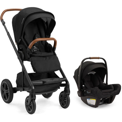 Nuna MIXX Next with Magnetic Buckle + PIPA Aire RX Infant Car Seat with Relx base Travel System