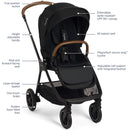 Nuna TRIV Next Stroller + Pipa Urbn Travel System - Twinkle Twinkle Little One