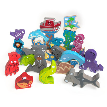 Ocean A To Z Puzzle & Playset - Twinkle Twinkle Little One