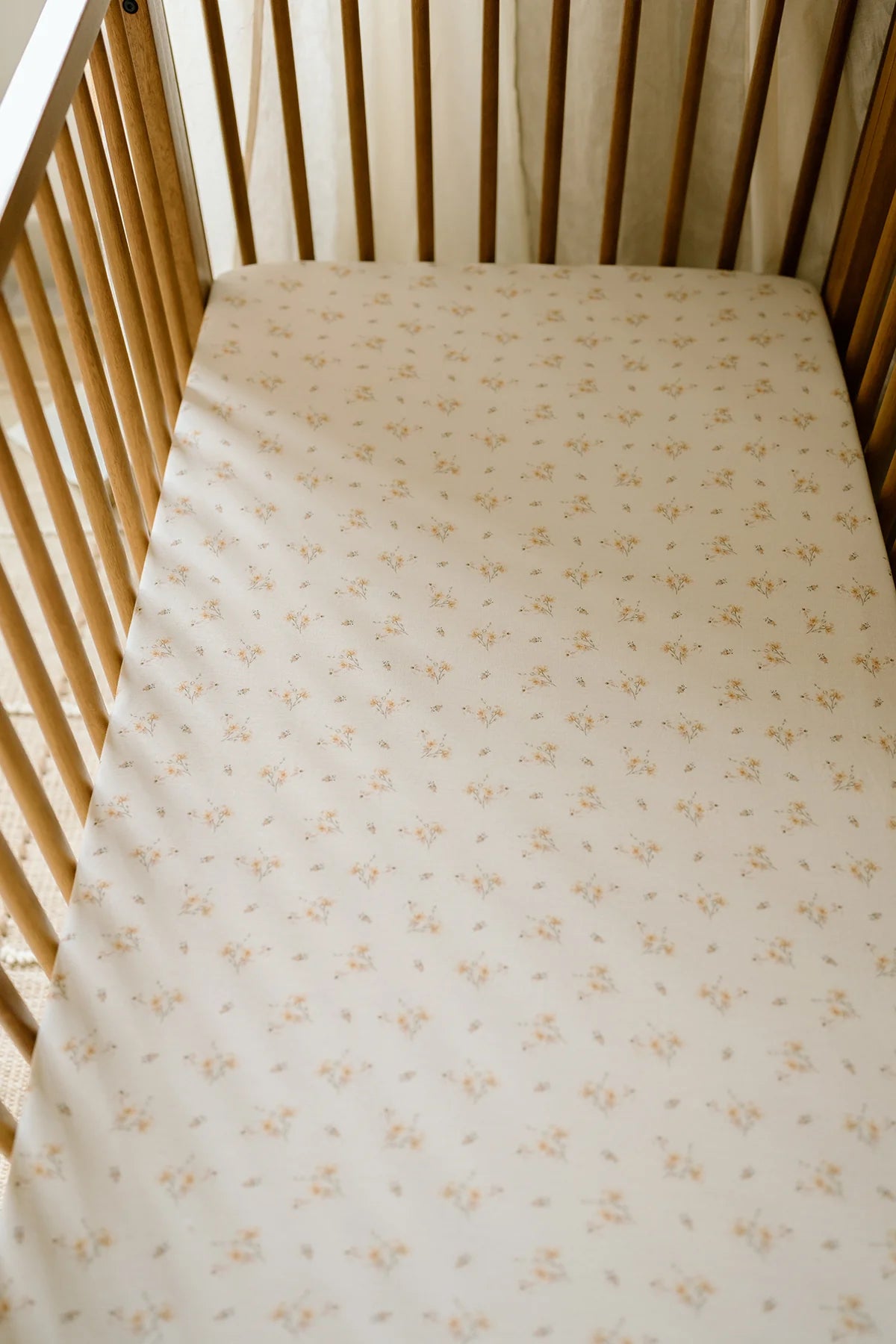 Dainty Floral Crib Sheet