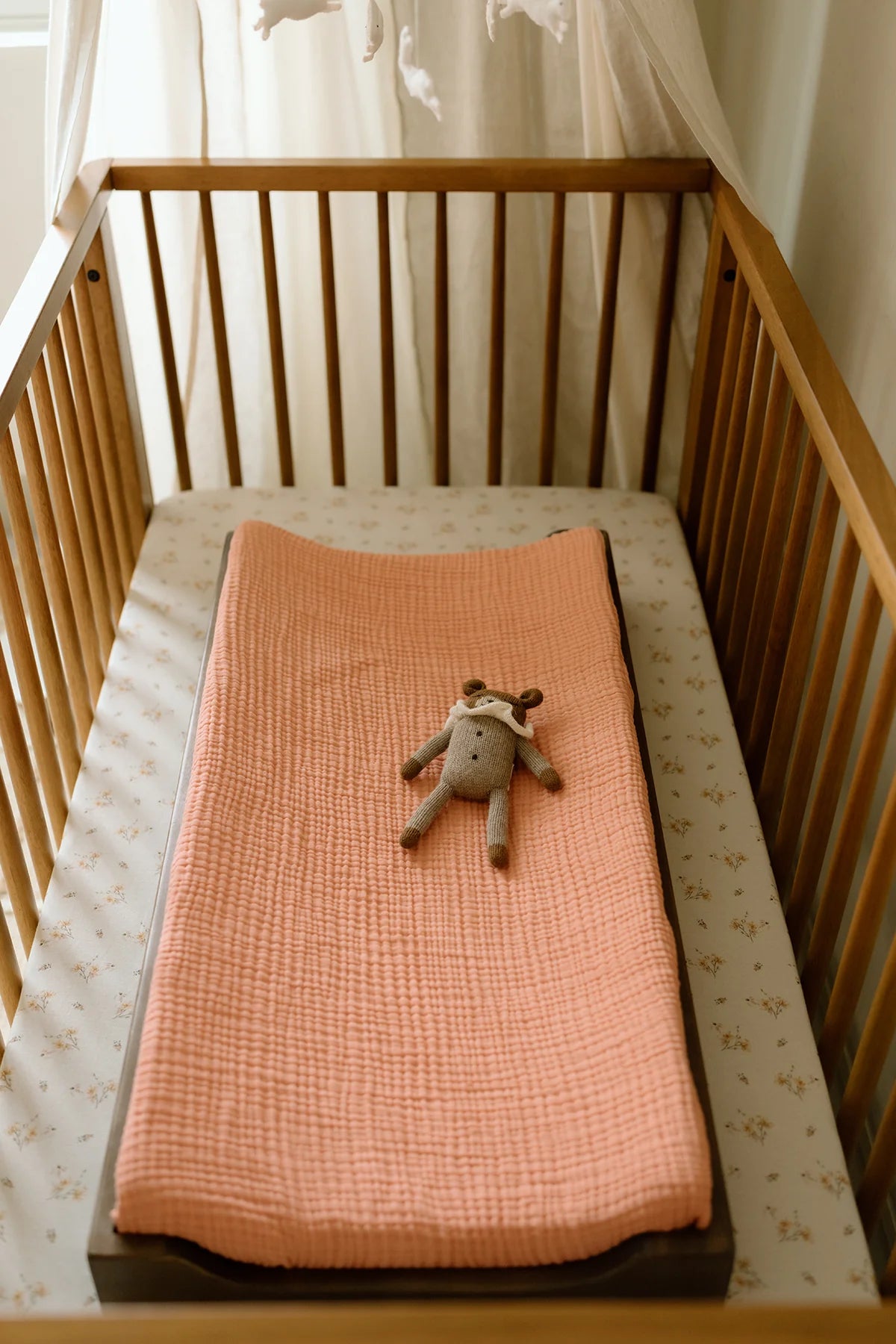 Dainty Floral Crib Sheet