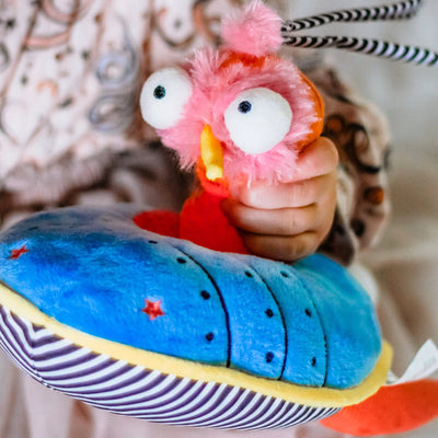 Ollie the Oddball Oddbird Rocket Ship Musical Pull Activity Toy - Twinkle Twinkle Little One