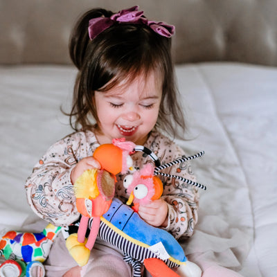 Ollie the Oddball Oddbird Rocket Ship Musical Pull Activity Toy - Twinkle Twinkle Little One