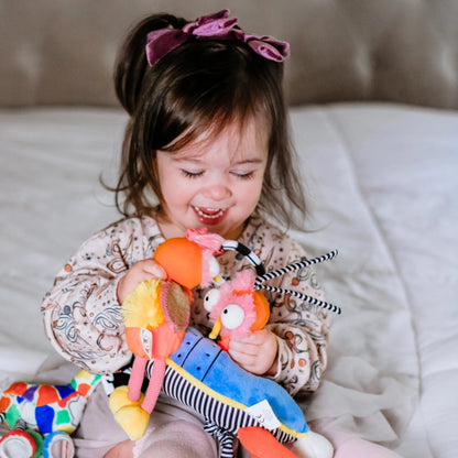 Ollie the Oddball Oddbird Rocket Ship Musical Pull Activity Toy - Twinkle Twinkle Little One