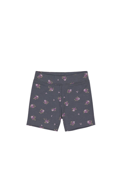 Organic Cotton Meadow Singlet & Bike Short Set - Simone Lava - Twinkle Twinkle Little One