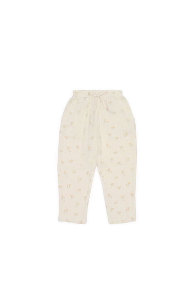 Organic Cotton Muslin Mirabel Top & Cordelia Pant Set - Pauline Chamomile - Twinkle Twinkle Little One