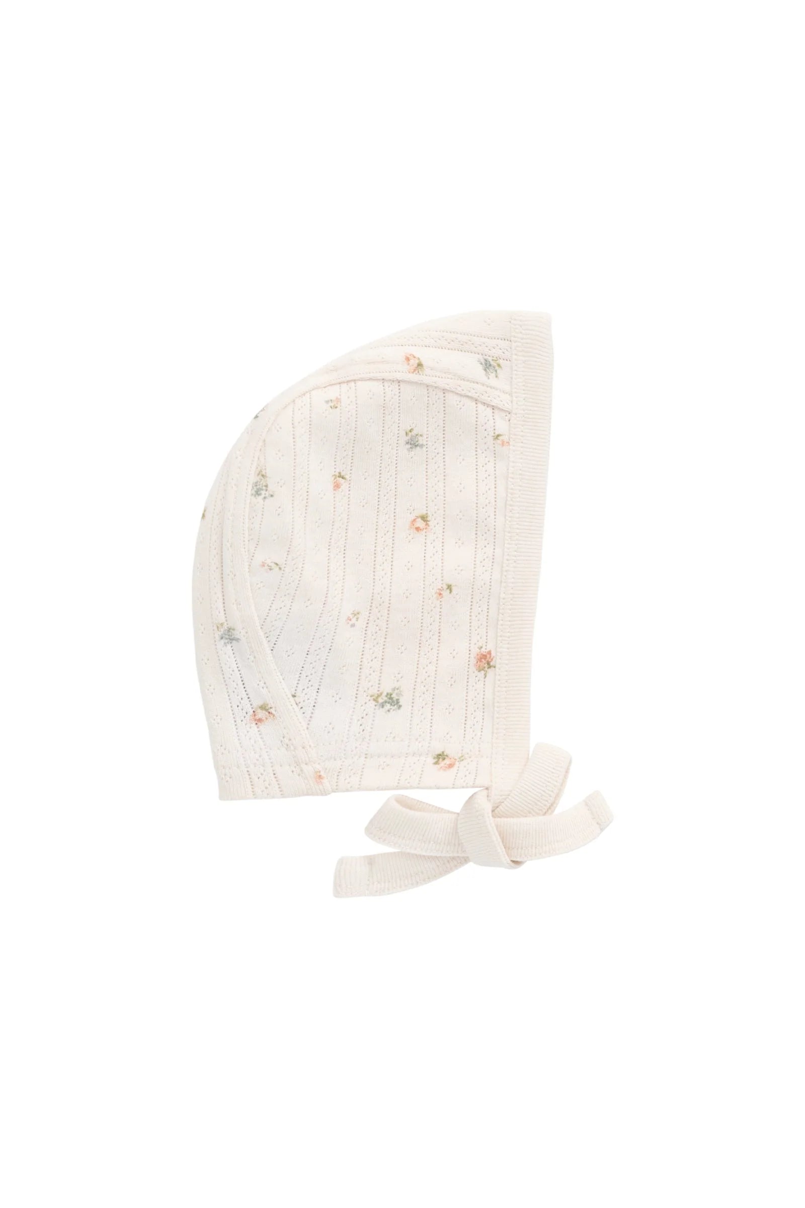 Organic Cotton Pointelle Bonnet Sweet Magnolia Simple - Twinkle Twinkle Little One