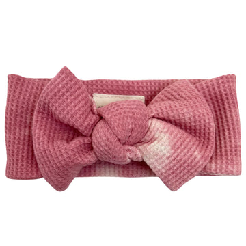 Organic Waffle Knot Bow Headband - Twinkle Twinkle Little One
