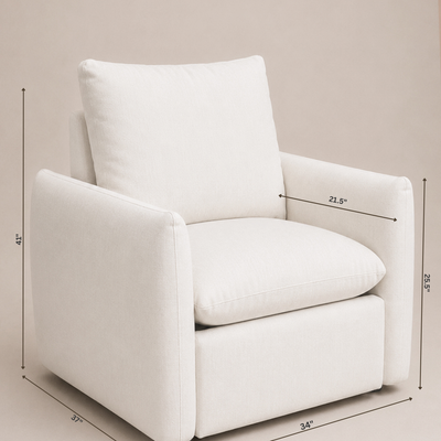 Oilo James: a Chair and a Half | Gliding Swivel Nursery Recliner