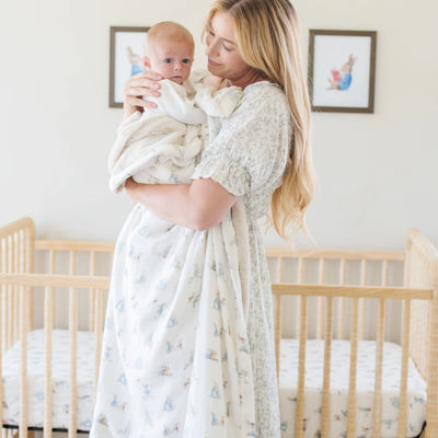 PETER RABBIT™ COTTON MUSLIN CRIB SHEETS