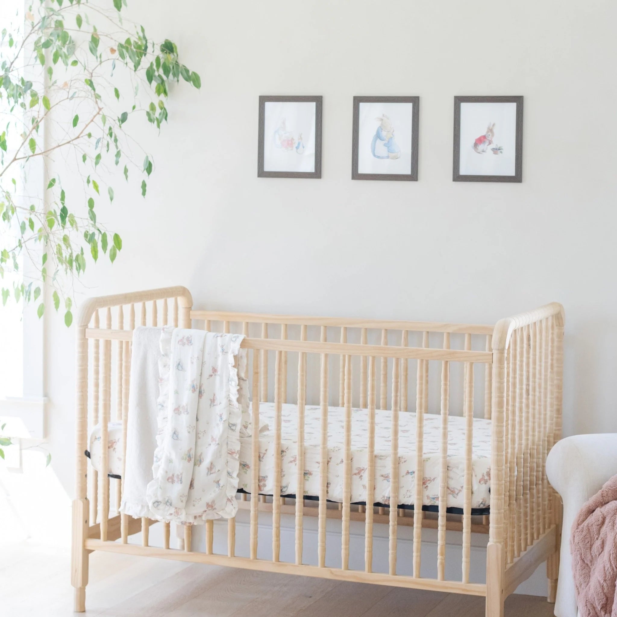 PETER RABBIT™ COTTON MUSLIN CRIB SHEETS