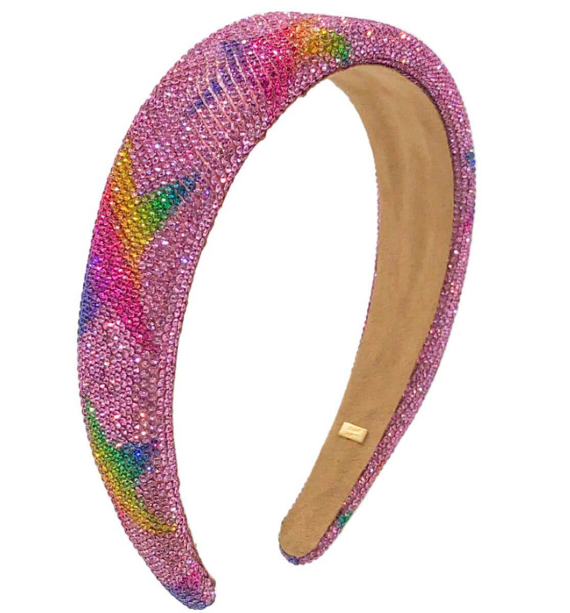Crystalized Rainbow Star Pink Headband - Twinkle Twinkle Little One