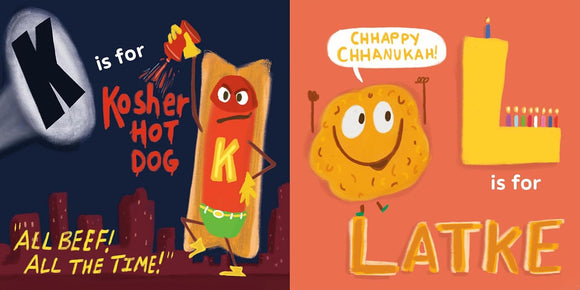 P Is for Pastrami: The ABCs of Jewish Food Board Book - Twinkle Twinkle Little One