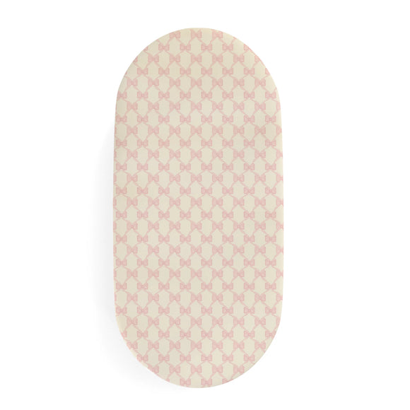 BASSINET SHEET / CHANGING PAD COVER - BOWS - Twinkle Twinkle Little One