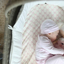 BASSINET SHEET / CHANGING PAD COVER - BOWS - Twinkle Twinkle Little One