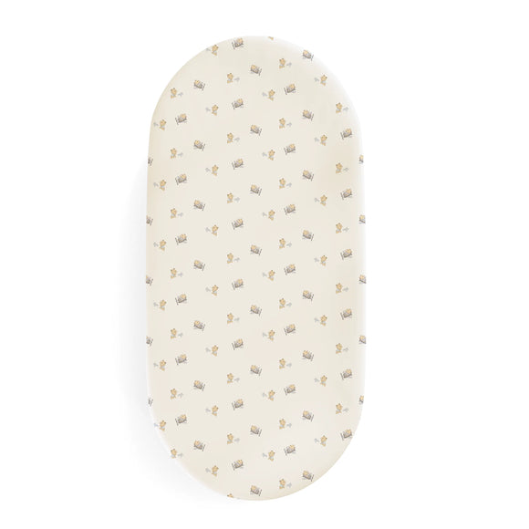 BASSINET SHEET / CHANGING PAD COVER - AIRPLANE BEAR - Twinkle Twinkle Little One