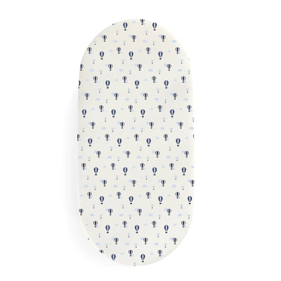 BASSINET SHEET / CHANGING PAD COVER - BALLOONS AND CLOUDS