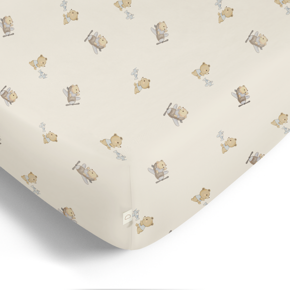 CRIB SHEET - AIRPLANE BEAR - Twinkle Twinkle Little One