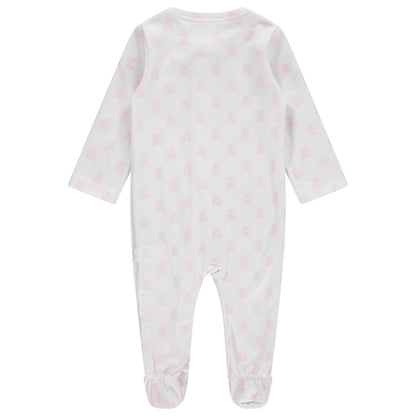 ZIPPER FOOTIE - TEDDY BEAR PINK - Twinkle Twinkle Little One