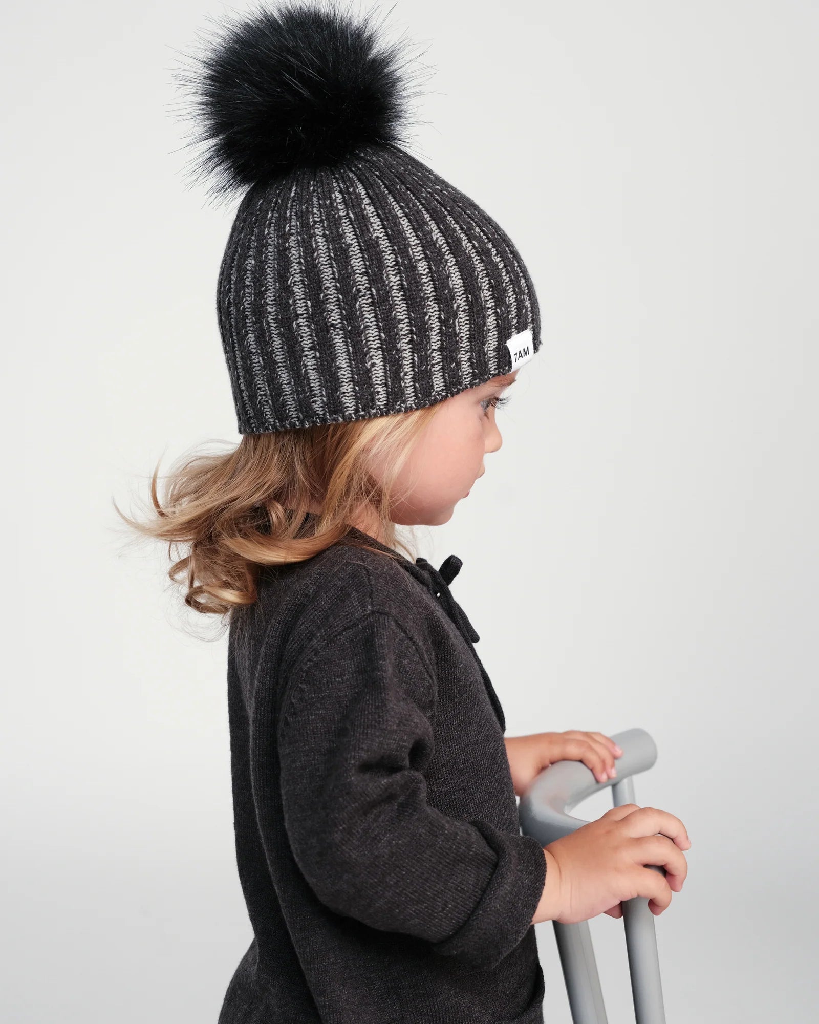 7 A.M. Enfant Chunky Pom Pom Beanie