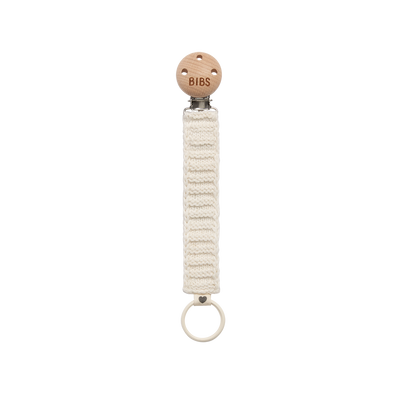 Pacifier Clip Knitted - Ivory - Twinkle Twinkle Little One