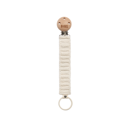 Pacifier Clip Knitted - Ivory - Twinkle Twinkle Little One