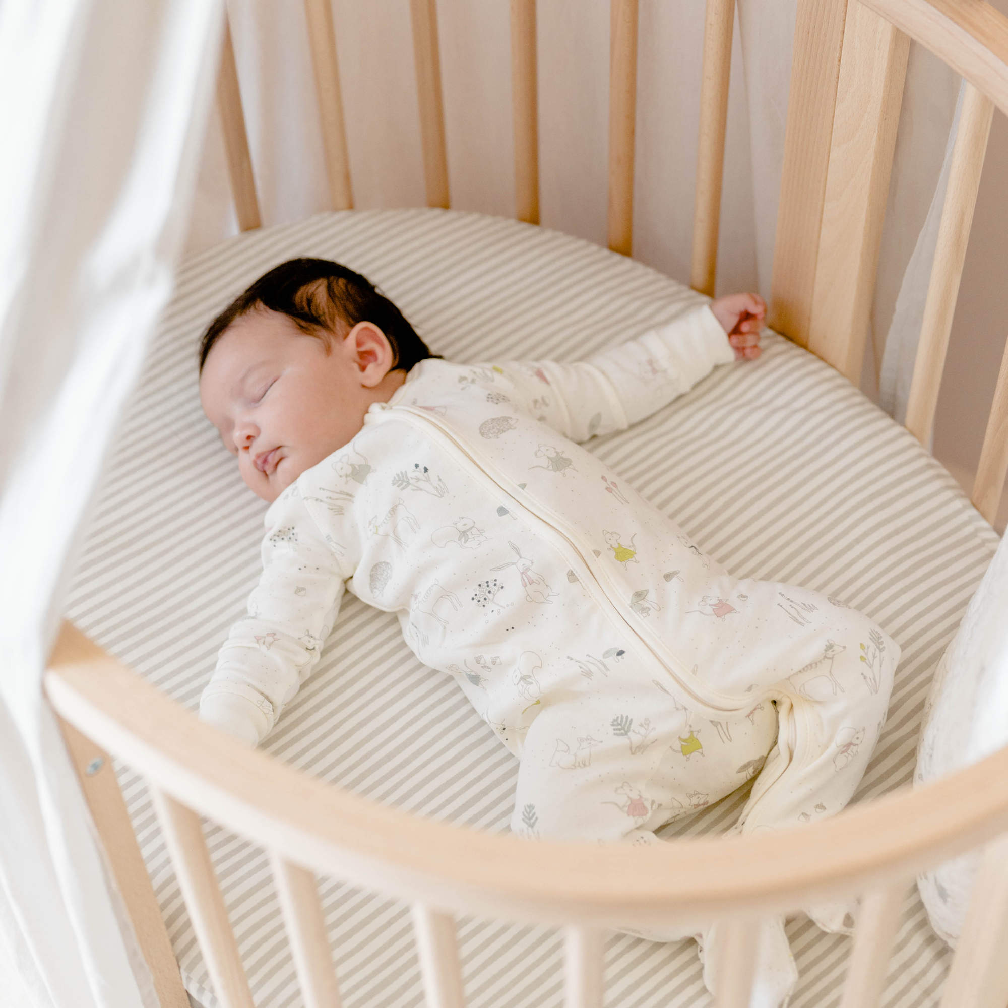 Stokke Sleepi Mini Fitted Sheet by Pehr V3 - 0