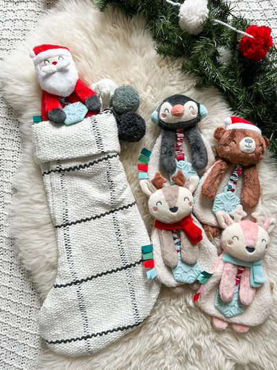 Holiday Itzy Lovey™ Plush And Teether Toy - Penguin - Twinkle Twinkle Little One