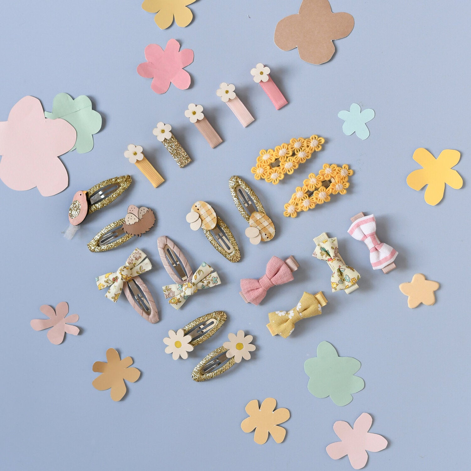 Petal Mini Bow Hair Clip Set