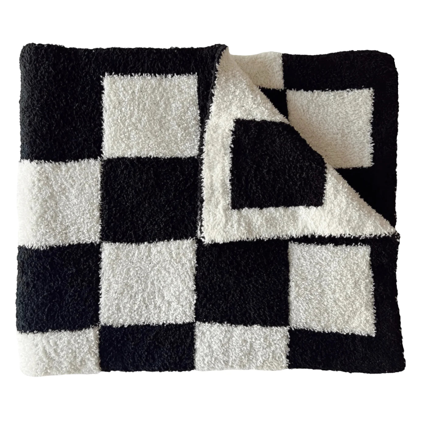 Bliss Checker Blanket-Black - Twinkle Twinkle Little One